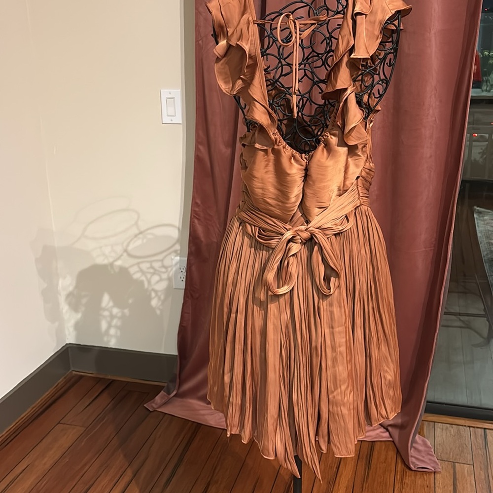 MABLE Ruffled V-Neck Dress - Picture 2 of 4